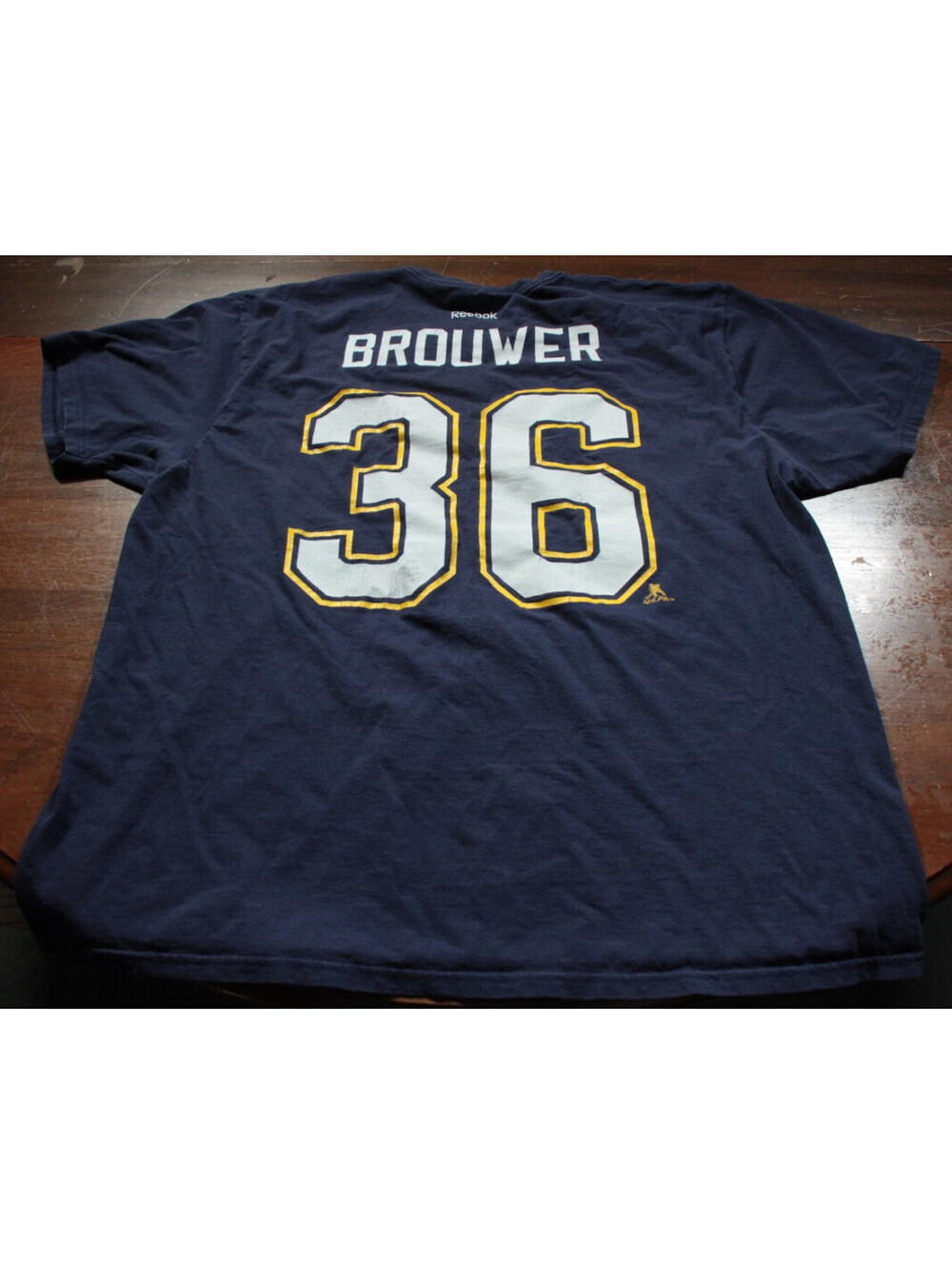 St. Louis Blues Troy Brouwer T-Shirt 2XL NHL Hockey Shirt Arch Logo 3rd Jersey